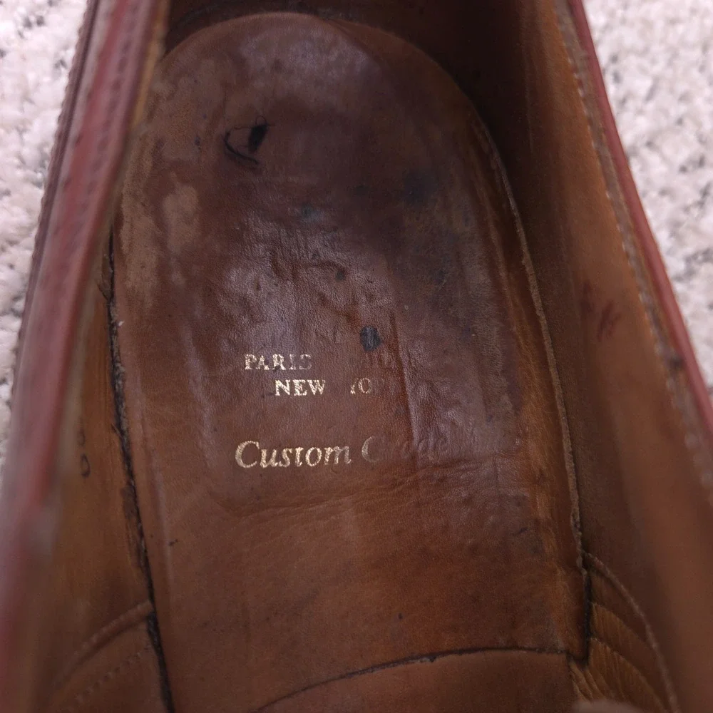 Church's Shoes Men Size 10.5US 9.5UK Custom Grade Cap Toe Oxford Made In England